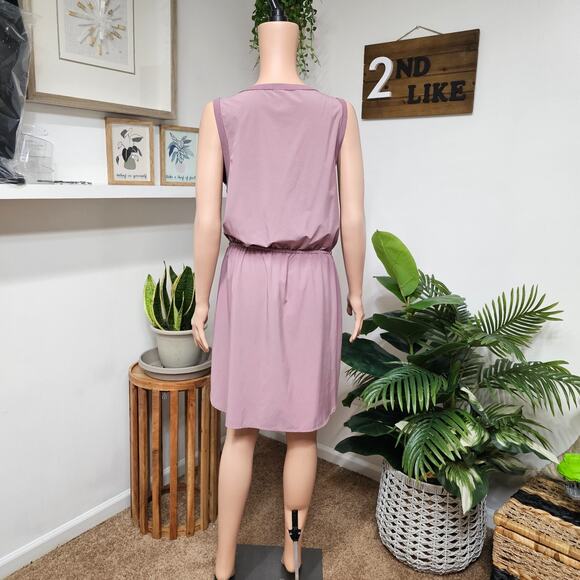 ATHLETA Rincon dress cascadia violet size Large Petite LP - Picture 3 of 10